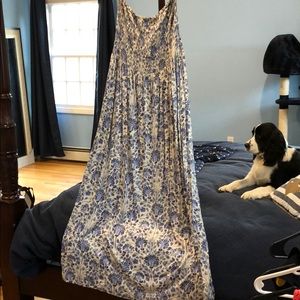 Tory Burch floral print strapless maxi dress, XL